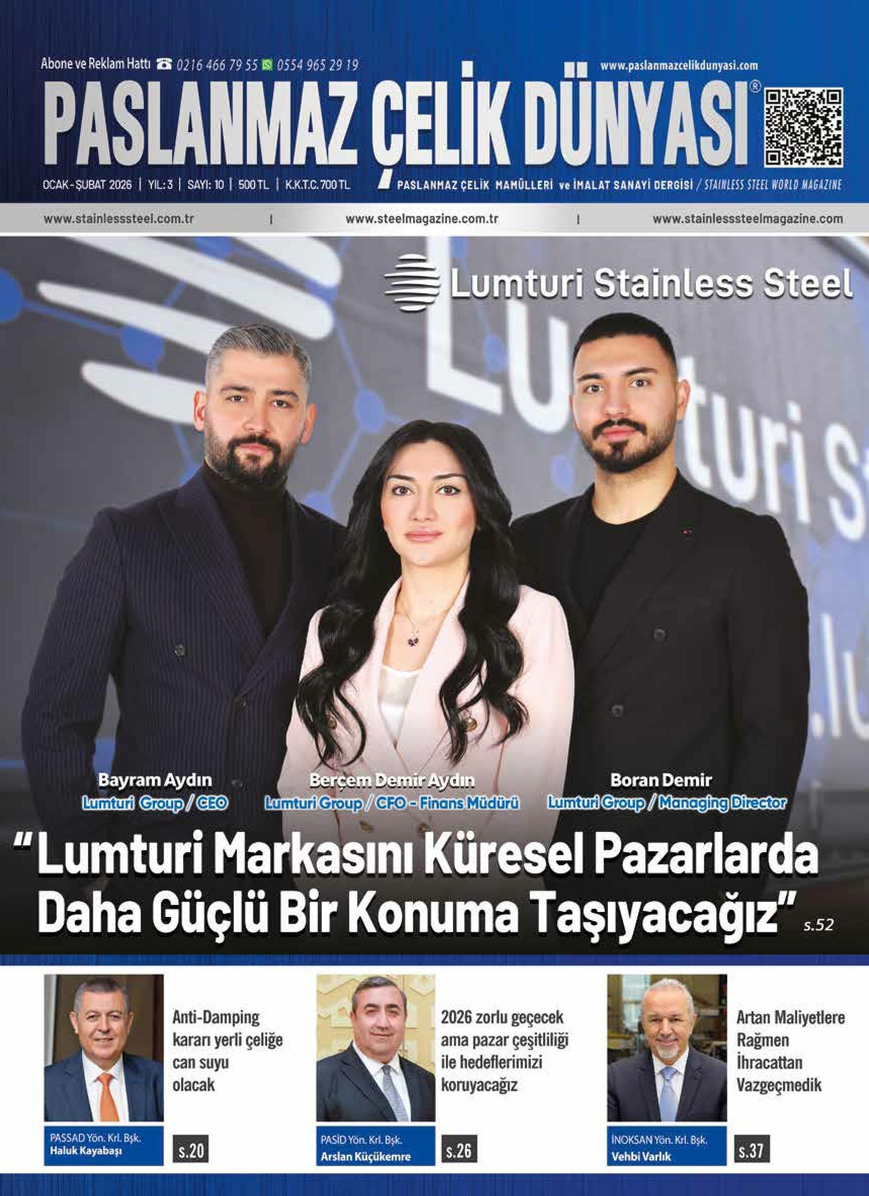 Paslanmaz Çelik Dünyası - 10. Sayı - Ocak-Şubat 2026