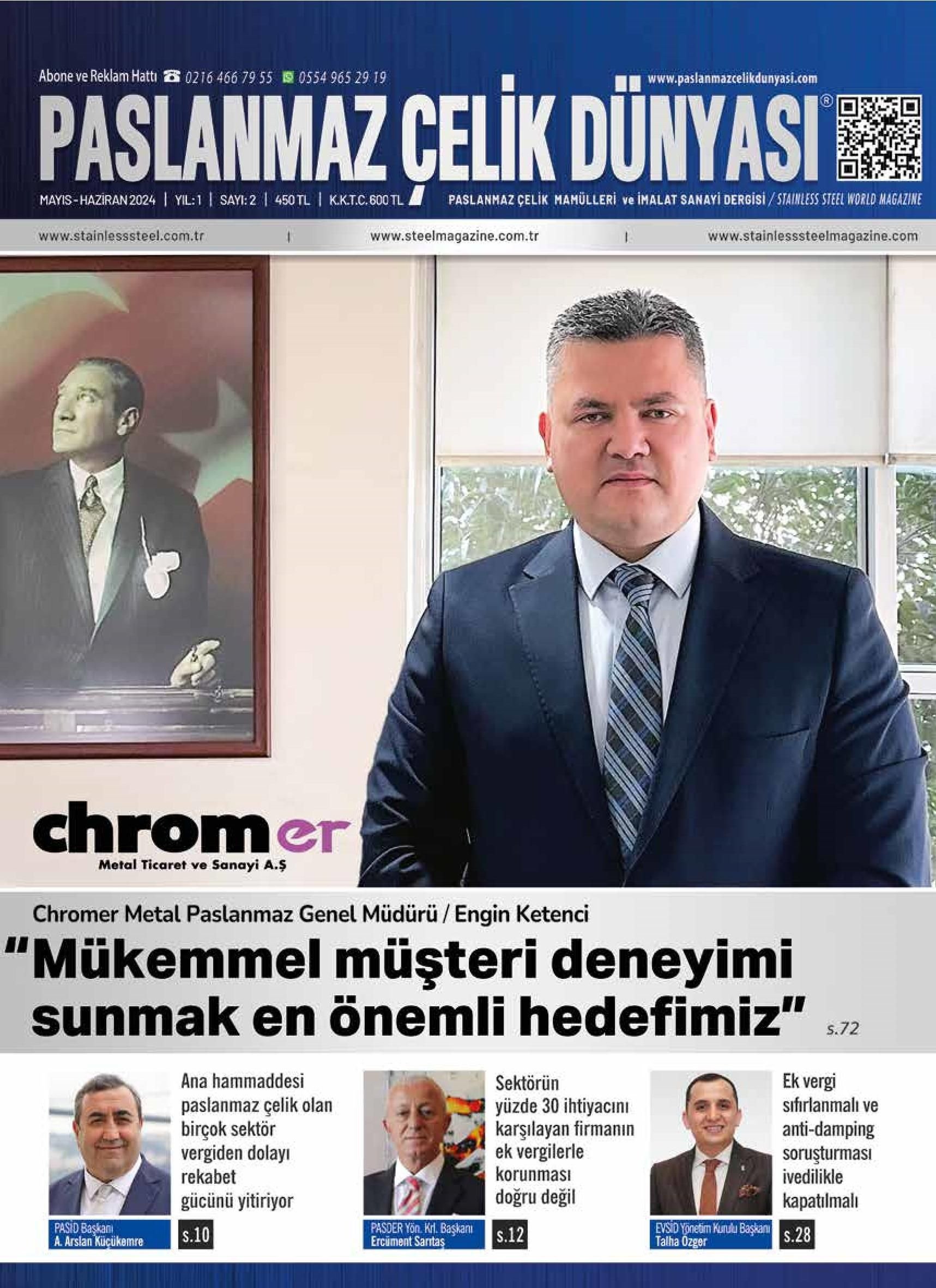 Paslanmaz Çelik Dünyası - 2. Sayı - Mayıs-Haziran 2024