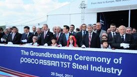 POSCO'nun 350 milyon dolarlık temeli atıldı