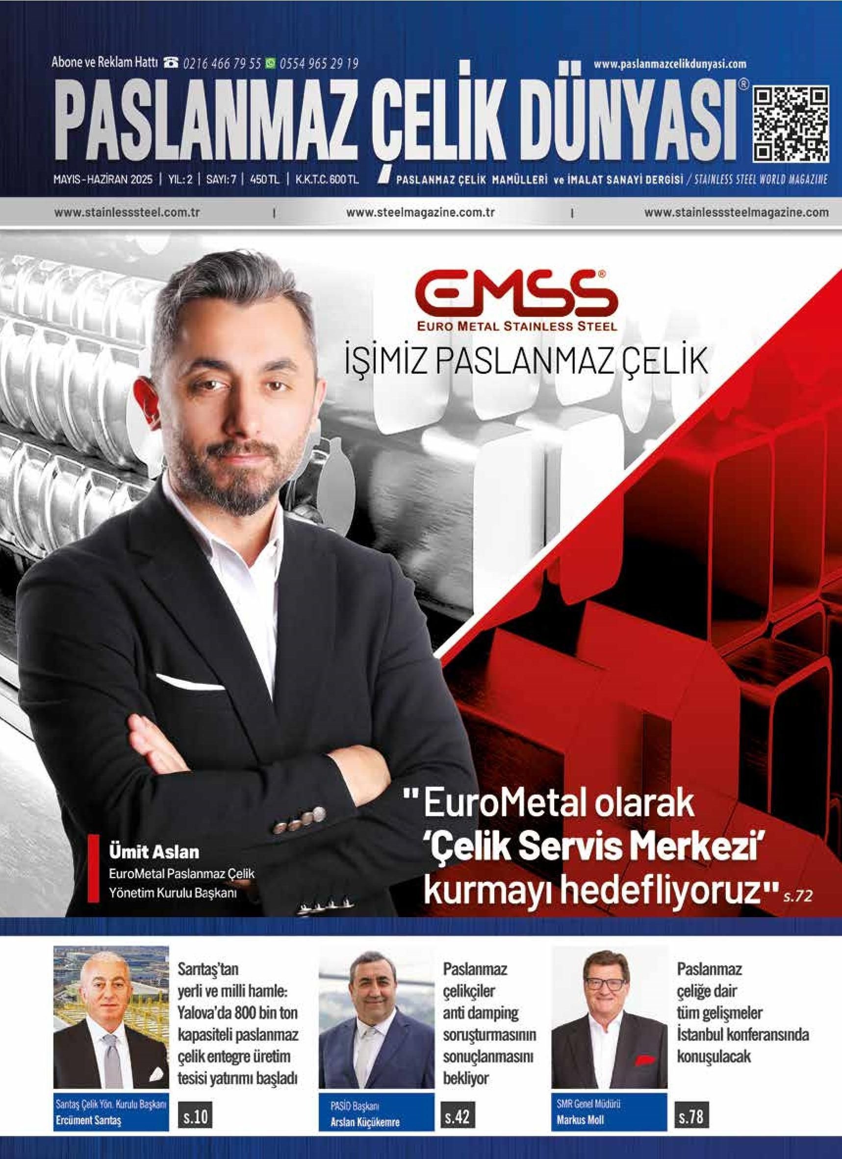 Paslanmaz Çelik Dünyası - 7. Sayı - Mayıs-Haziran 2025